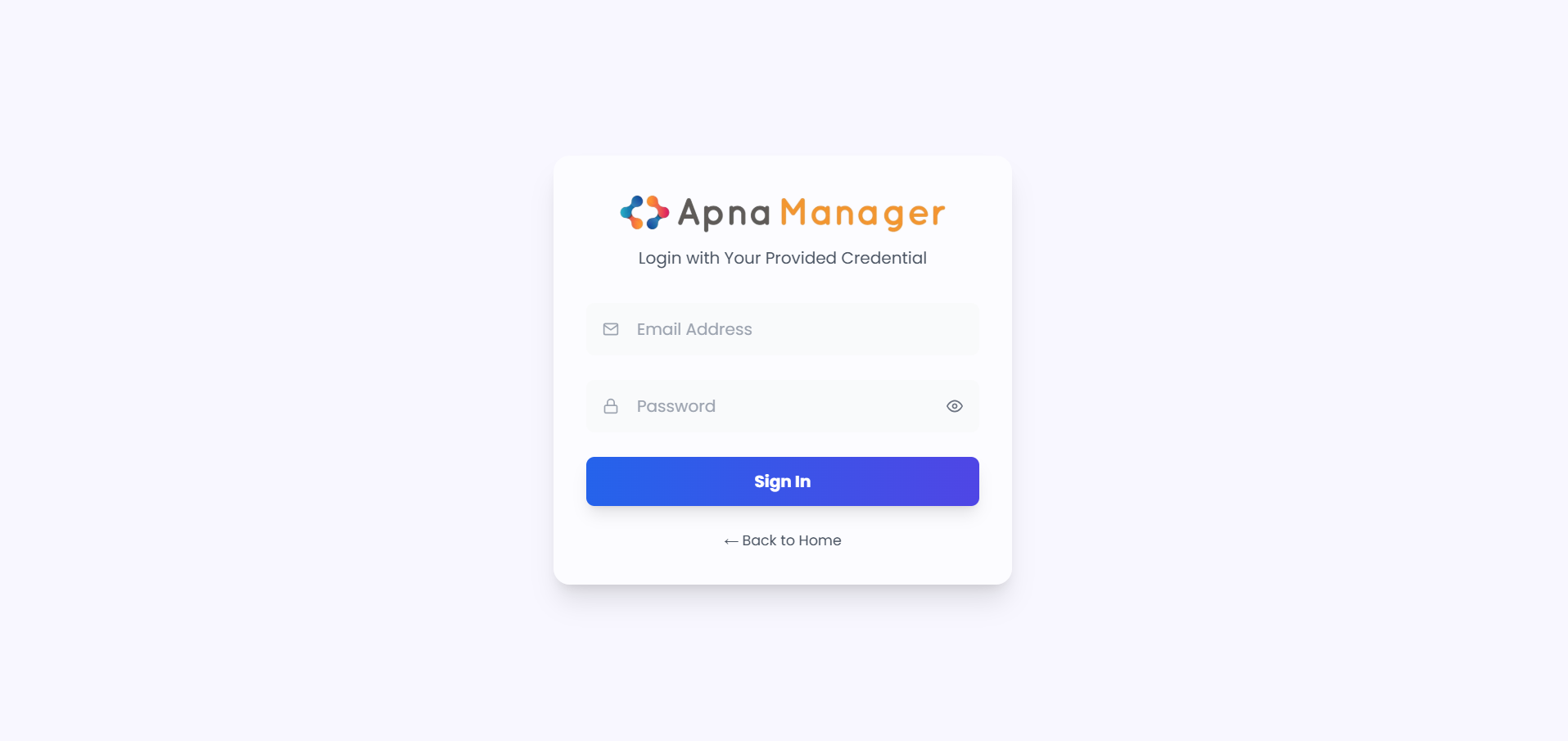 ApnaManager - Admin Dashboard